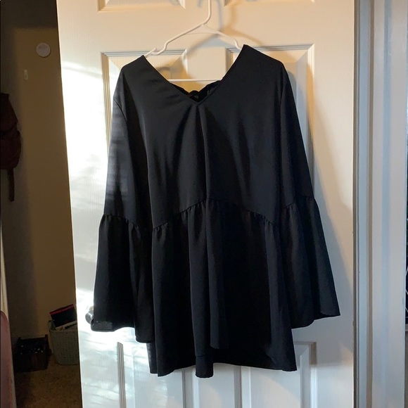 Velvet tie back blouse. Halogen - Picture 1 of 2